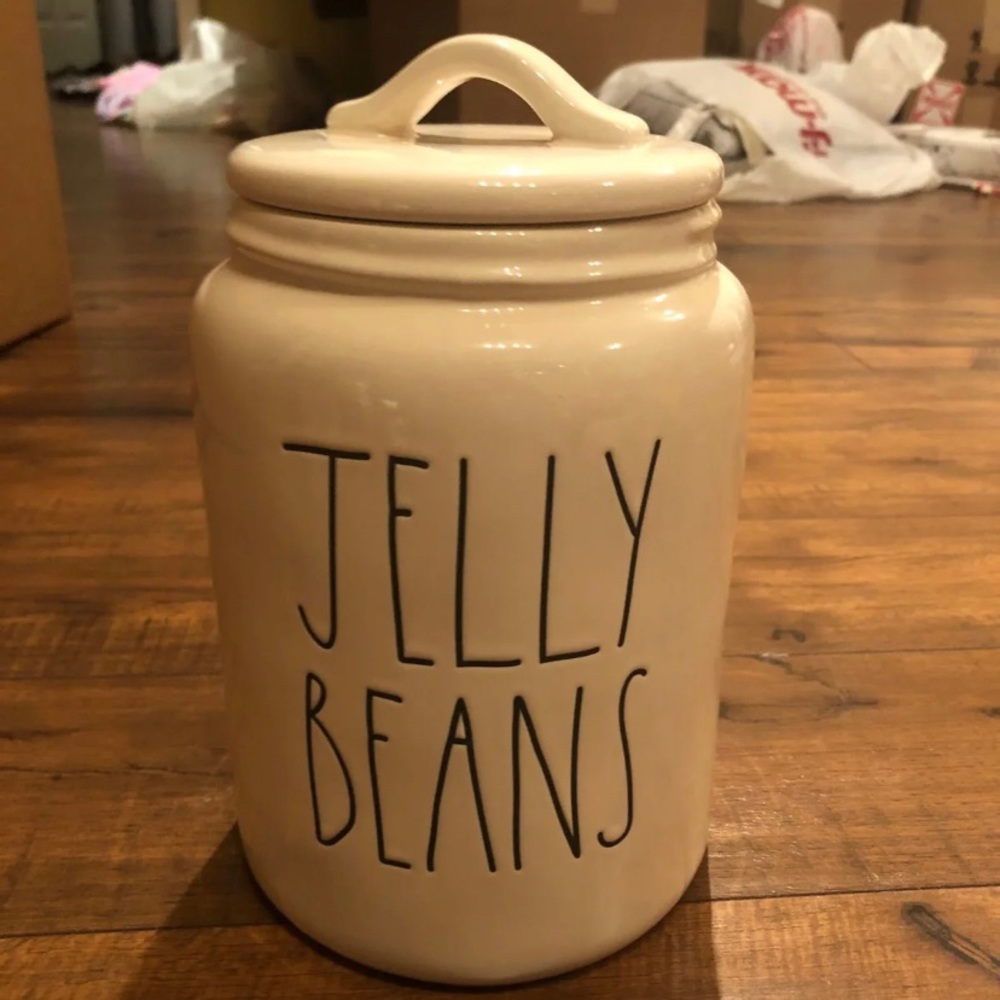 Rae Dunn large jelly beans canister